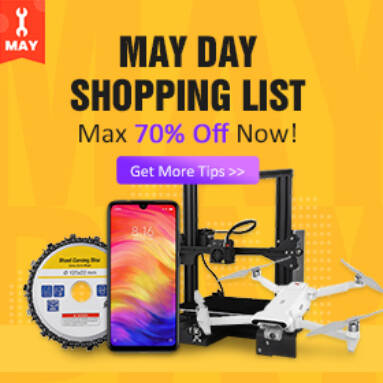 Max 70% OFF May Day’s Sale for All Products from BANGGOOD TECHNOLOGY CO., LIMITED