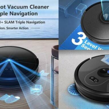 €224 with coupon for ABIR X6 Robot Vacuum Cleaner Wet and Dry Cleaning 2700Pa 3 Gear Suction Vision Navigation System WIFI APP Control 2600mAh Battery Auto Charge from EU CZ warehouse BANGGOOD