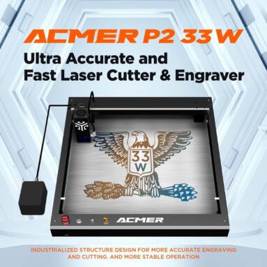 €789 with coupon for ACMER P2 33W Laser Cutter from EU warehouse GEEKBUYING