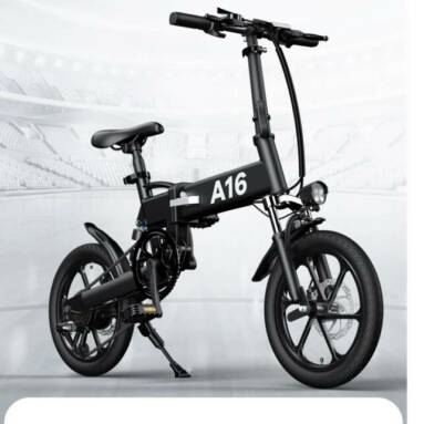 €600 with coupon for ADO A16 Electric Folding Bike 16 inch City Bicycle from EU warehouse GEEKBUYING