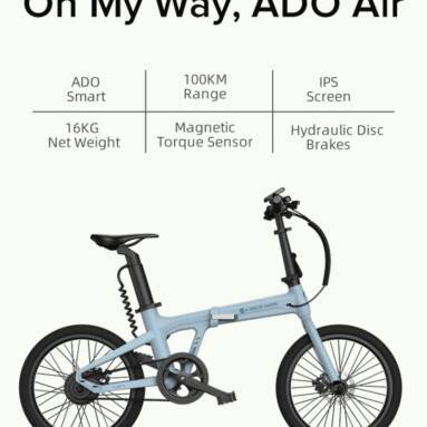 €1199 with coupon for ADO A20 AIR Electric Bicycle from EU CZ warehouse BANGGOOD