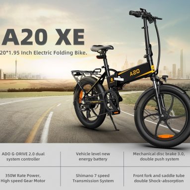 1158 € med kupon til ADO A20 XE 250W elektrisk cykel folderamme 7-gears gear Aftagelig 10.4 AH Lithium-Ion Batteri E-cykel fra EU CZ lager BANGGOOD