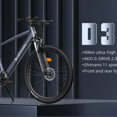 €1083 with coupon for ADO D30C 36V 10.4Ah 250W 27.5in Electric Power Assist Bicycle 25km/h Max Speed 90km Mileage 11 Speed City Electric Bike from EU warehouse BANGGOOD