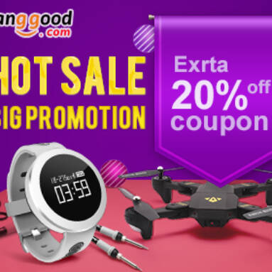 20% OFF Coupon for RC & Electronics & SmartAcc & Home from BANGGOOD TECHNOLOGY CO., LIMITED