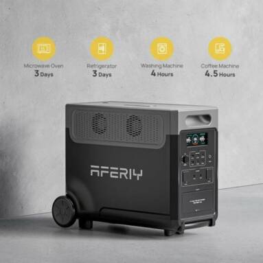 €1871 with coupon for AFERIY P310 Portable Power Station 3600W 3840Wh from EU warehouse GSHOPPER