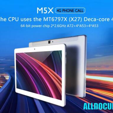 €144 with coupon for Alldocube M5X 64GB MT6797X Helio X27 Deca Core 10.1 Inch Android 8.0 Dual 4G Tablet from BANGGOOD