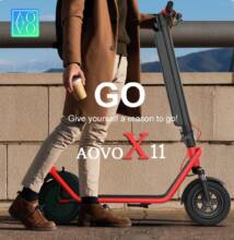 €556 with coupon for AOVO X11 Electric Scooter from EU warehouse BANGGOOD