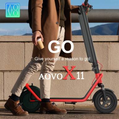 €589 with coupon for AOVO X11 Electric Scooter 450W Motor 36V 13Ah from EU warehouse GEEKBUYING