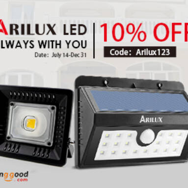 10% OFF for Arilux LED & Lightings from BANGGOOD TECHNOLOGY CO., LIMITED