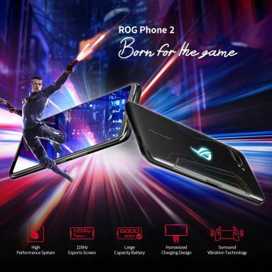 $919 with coupon for ASUS ROG Phone 2 Gaming 4G Smartphone 6.59 inch Android Pie Snapdragon 855 Plus Octa Core 12GB RAM 512GB ROM 2 Rear Camera 6000mAh Battery Global Version from GEARBEST