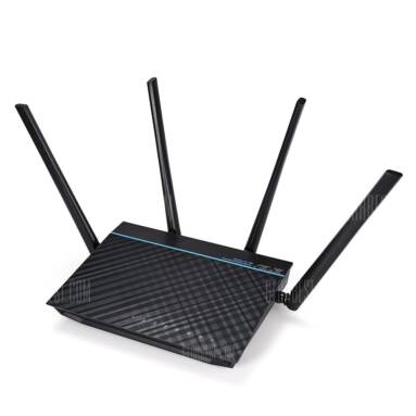 $97 with coupon for ASUS RT – ACRH17 AC1700 Dual-band Gigabit WiFi Router  –  BLACK from GearBest