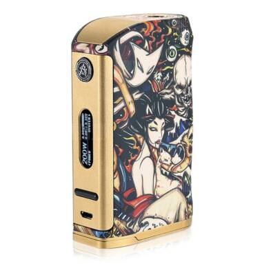 $65 with coupon for ASVAPE Michael 200W TC Box Mod with USA VO200 Chip  –  GOLDEN from GearBest