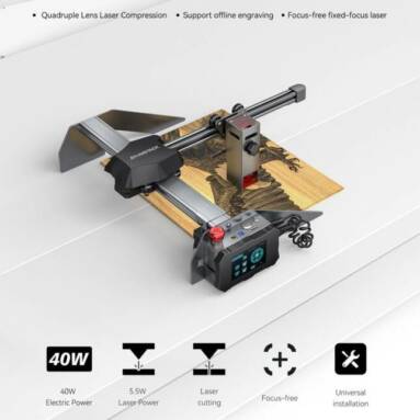 €259 with coupon for ATOMSTACK P9 M40 5.5W Portable Laser Engraver from EU warehouse GEEKBUYING