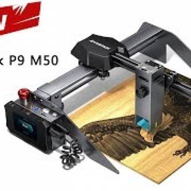 €378 with coupon for New ATOMSTACK P9 M50 Portable Dual Laser Engraving Cutting Machine 10W Output Power DIY Laser Engraver Cutter 304 Mirror Stainless Steel Engraving Support Offline Engraving 20mm Wood Cutting 15mm Acrylic Cutting from EU warehouse TOMTOP
