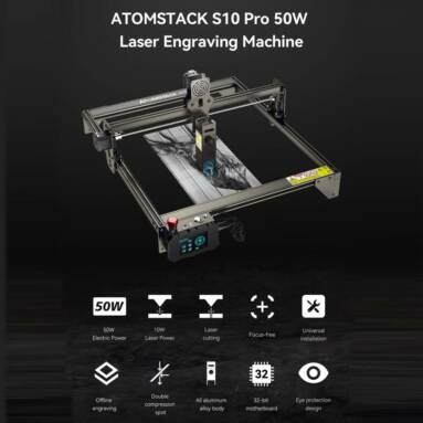 €329 with coupon for ATOMSTACK S10 Pro CNC Desktop DIY Laser Engraving Cutting Machine from EU GER warehouse TOMTOP