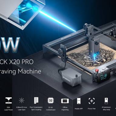 €751 with coupon for ATOMSTACK X20 Pro 20W Laser Engraving Cutting Machine with Air Assist Accessory from EU warehouse TOMTOP