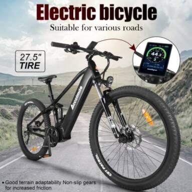 €2071 with coupon for Accolmile AC-MTB-06 13Ah 48V 500W MID MOTOR Electric Bicycle 27.5inch 30-50Km/h Top Speed 40-60km Mileage Range Max Load 100-120kg from EU CZ warehouse BANGGOOD