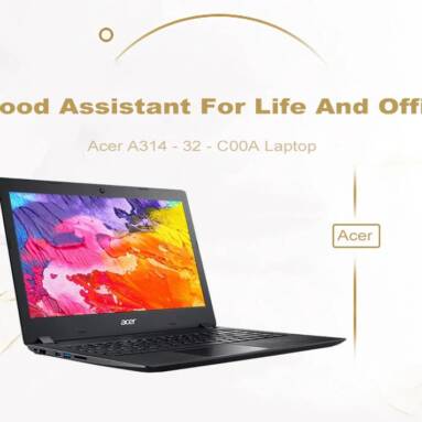 $489 with coupon for Acer A314 – 32 – C00A Laptop 4GB DDR4 128GB SSD from GEARBEST