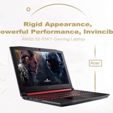 $1029 with coupon for Acer AN52 – 52 – 55K1 Gaming Laptop 8GB DDR4 128GB SSD 1TB HDD – Black from GearBest