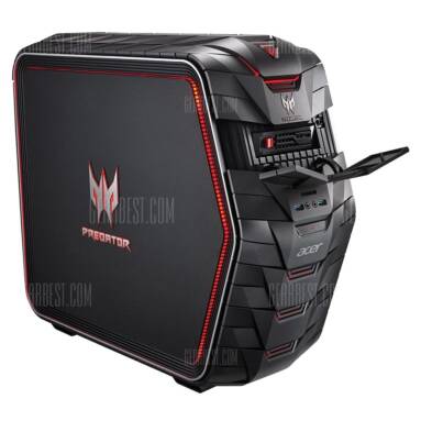 $1059 with coupon for Acer Predator G6 Gaming Computer Tower  –  BLACK from GearBest