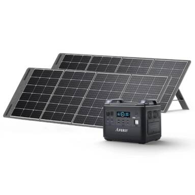 €1357 with coupon for Aferiy 2000W Portable Power Station Set with 2* 200W Solar Panel from EU warehouse BANGGOOD