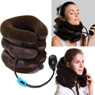 €5 with coupon for Air Cushion Neck Cervical Traction Shoulder Support Brace Pillow from BANGGOOD