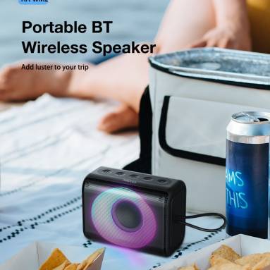 €21 with coupon for AirAux AA-WM2 10W TWS bluetooth V5.1 Speaker 360° Stereo 2000mAh Battery RGB Light 0.25KG Lightweight Outdoors Travel Mini Wireless Speaker from EU CZ warehouse BANGGOOD