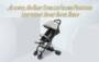 Alfawise A10 One-button Car Folding Folding Baby Stroller with Lever Handle