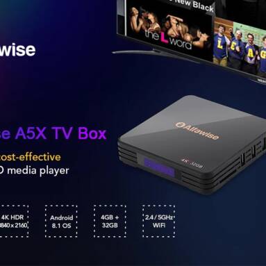 $44 with coupon for Alfawise A5X TV Box from GEARBEST