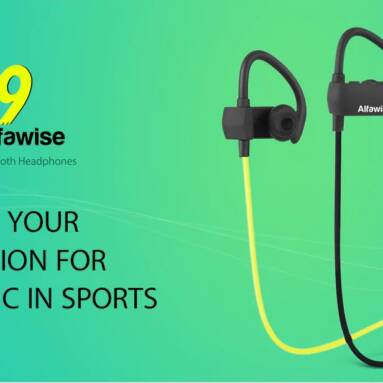 $9 with coupon for Alfawise A9 Sports Bluetooth Headphones from GearBest