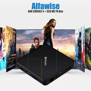 €44 with coupon for Alfawise A9X S905X2 4 + 32G Smart Home Theater TV Box – Black EU Plug from GEARBEST