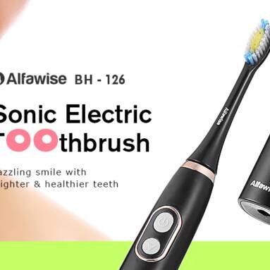 €16 with coupon for Alfawise BH – 126 Sonic Electric Toothbrush with 2 Brush Heads from GearBest