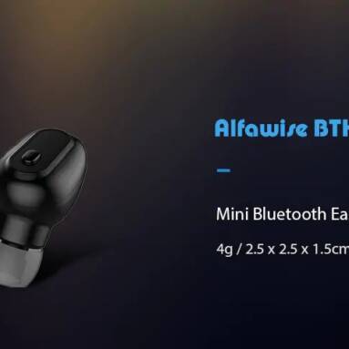 $6 with coupon for Alfawise BTH – IPANS Mini Bluetooth Earphone Single Earbud from GEARBEST