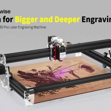 €148 with coupon for Alfawise C30 Pro 3000mw Laser Engraving Machine 550 x 450mm Large Area High Accuracy Simple Frame Laser Engraver from GEARBEST