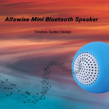 $5 with coupon for Alfawise Creative Sucker Design Mini Bluetooth Speaker from GearBest