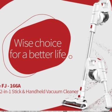 $64 with coupon for Alfawise FJ166A Cordless Stick Vacuum Cleaner EU warehouse from GearBest