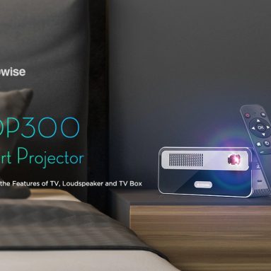 $ 209 med kupon til Alfawise HDP300 DLP 1080P 300 ANSI Lumens Smart Mini-projektor Bærbar hjemmebiograf med 7000mAh Batteri Hi-Fi stereohøjttaler Bluetooth fra GEARBEST