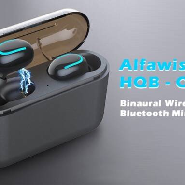 $15 with coupon for Alfawise HQB – Q32 TWS Binaural Wireless Bluetooth Mini Earbuds from GEARBEST