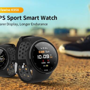€72 with coupon for Alfawise K958 GPS Sport Smart Watch 50 Meters Waterproof 30 Days Battery Life from GEARBEST