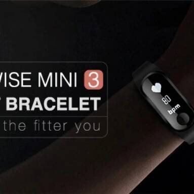 $9 with coupon for Alfawise Mini 3 Smart Bracelet from GearBest
