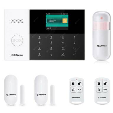 $59 with coupon for Alfawise PG – 105 GSM WiFi 433MHz Wireless Smart Home Security Alarm System DIY Kit – BLACK EU PLUG from GearBest