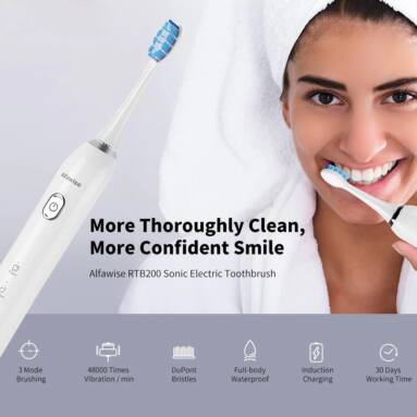 €21 with coupon for Alfawise RTB200 LJ – ST206 Sonic Electric Toothbrush from GEARBEST
