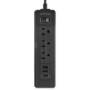 Alfawise S2 Power Strip USB Charger  -  BLACK
