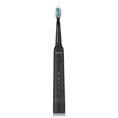 $11 with coupon for Alfawise Sonic Electric Toothbrush with 3 Replacement Heads  –  BLACK from GearBest