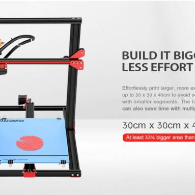 $275 with coupon for Alfawise U20 Large Scale 2.8 inch Touch Screen DIY 3D Printer – BLACK EU PLUG EU warehouse from GearBest
