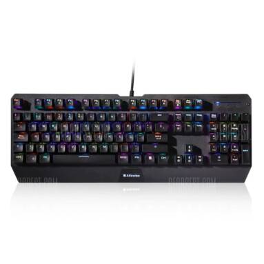 $36 with coupon for Alfawise V1 Blue Switch Spanish Version Mechanical Keyboard  –  SPANISH VERSION  BLACK from GearBest
