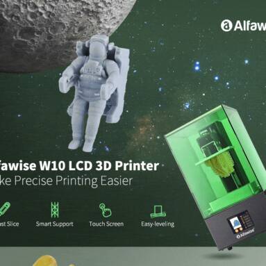 €158 with coupon for Alfawise W10 LCD SLA Resin 3D Printer – Green EU Plug EU WAREHOUSE from GEARBEST