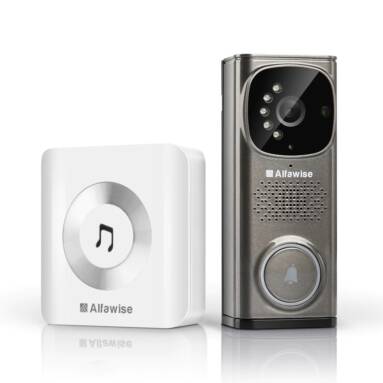 $84 with coupon for Alfawise WD613 Smart Video Doorbell – GRAY EU PLUG from GearBest