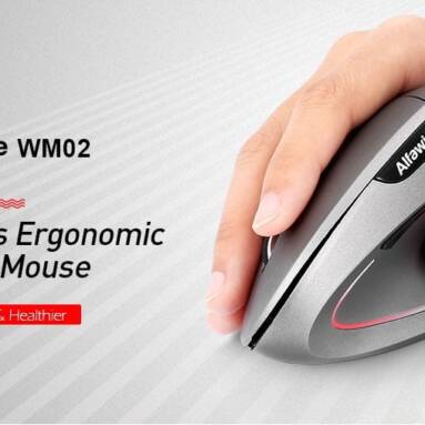 $6 with coupon for Alfawise WM02 Vertical Wireless 2.4GHz Mouse from GearBest