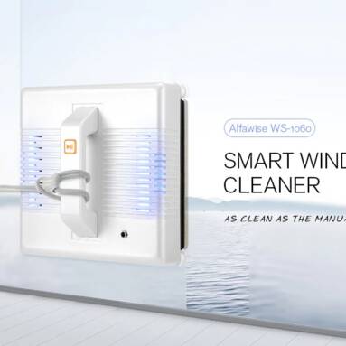 $179 with coupon for Alfawise WS-1060 APP Control Smart Robot Vacuum Window Cleaner Outdoor Glass Cleaning Machine 99% Cleaning Rate from GEARBEST